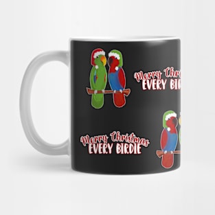 Funny Eclectus Merry Christmas Every birdie Mug